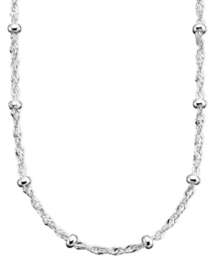 Giani Bernini Cubic Zirconia Sapphire Sterling Silver Necklace $85 New