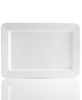 Hotel Collection - White China Rectangular Platter, 15"