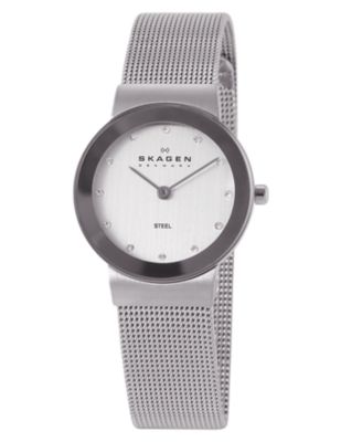 skagen ladies mesh bracelet watch