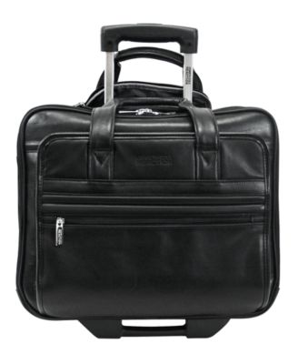 Kenneth cole reaction manhattan leather single gusset laptop briefcase on sale