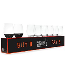 O Cabernet & Merlot Wine Glasses 8 Piece Value Set