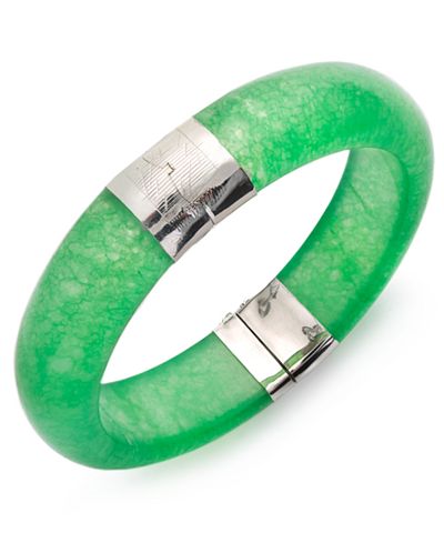 sterling silver jade bracelet
