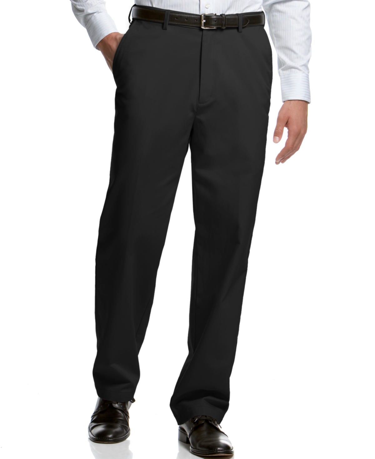 Haggar Microfiber Performance Classic-Fit Dress Pants, Created for Macy's