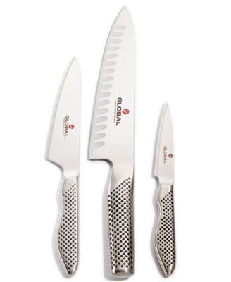 GLOBAL - Stainless Steel 3-Pc. Anniversary Knife Set