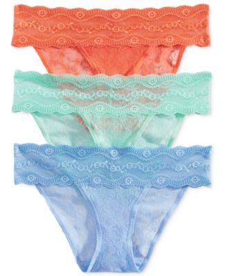 B.tempt'd Lace Kiss Panties 3-Pack 970282 - Macy's