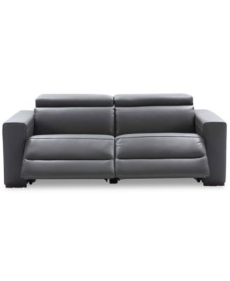 Nevio 82" 2pc Leather Sofa with 2 Power Recliners, Created for Macy's