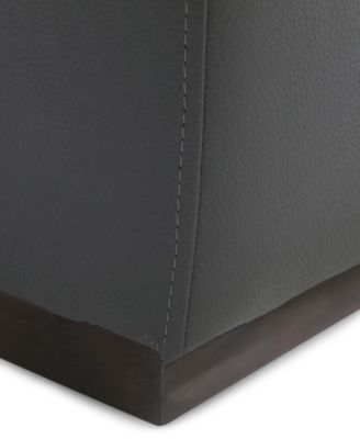 Nevio 3-pc Leather Sectional Sofa with Chaise, 1 Power Recliner and Articulating Headrests, Created for Macy's