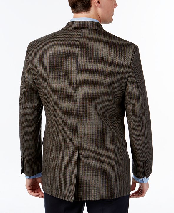 Lauren Ralph Lauren Men's ClassicFit Olive Houndstooth Sport Coat & Reviews Blazers & Sport