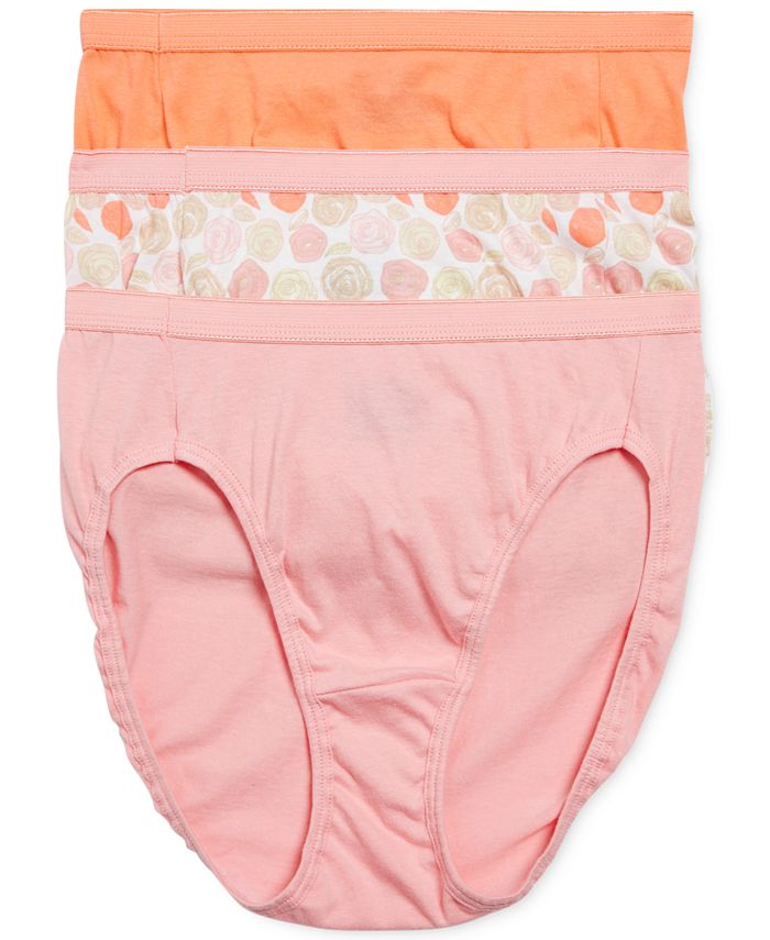 Motherhood Maternity PlusSize HiCut Cotton Briefs, 3Pack Macy's