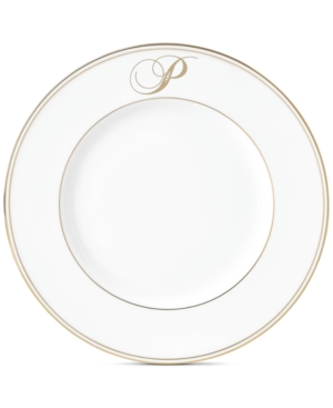 Lenox Federal Gold Monogram Accent Plate Script Letters