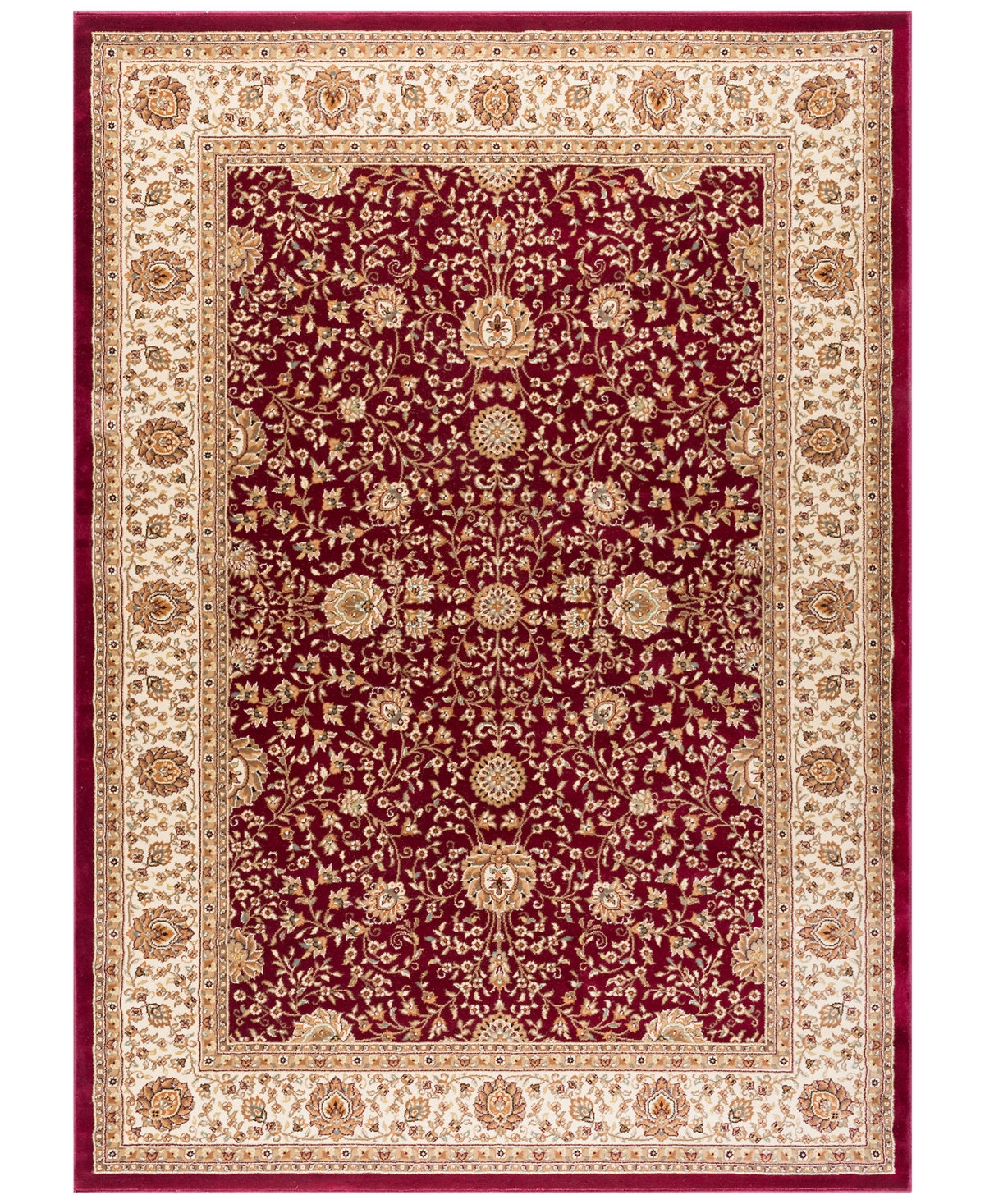 Closeout! Km Home Oxford Kashan Red 7'10in x 10'3in Area Rug