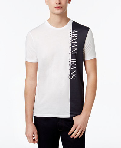 Armani Jeans Men's Colorblocked Logo T-Shirt