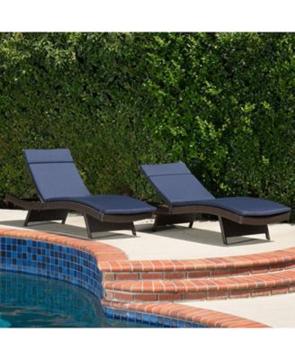 Aldin Outdoor Wicker Adjustable Chaise Lounge