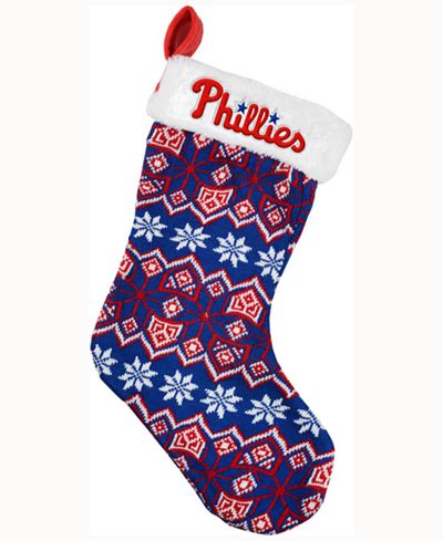 Forever Collectibles Philadelphia Phillies Ugly Sweater Knit Team Stocking