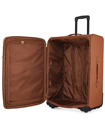Joy mangano discount leather luggage