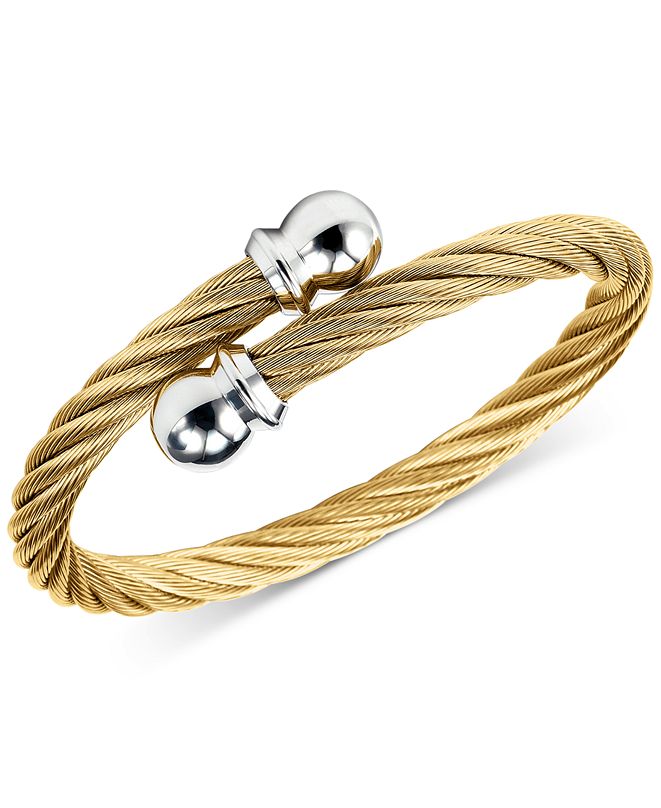CHARRIOL Unisex Celtic Twisted Cable Bracelet in GoldPlated Stainless