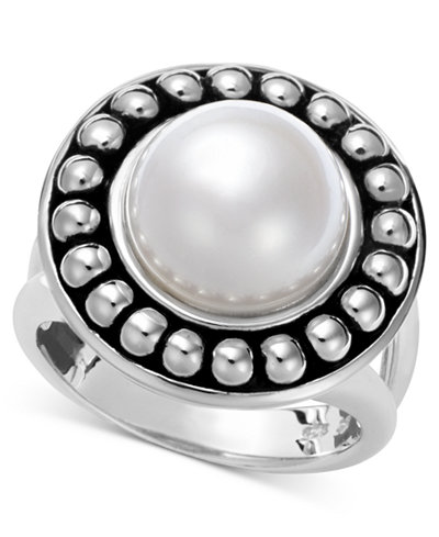 Honora Style Pearl Cultured Freshwater Pearl Ring in Sterling Silver (10-1/2mm)