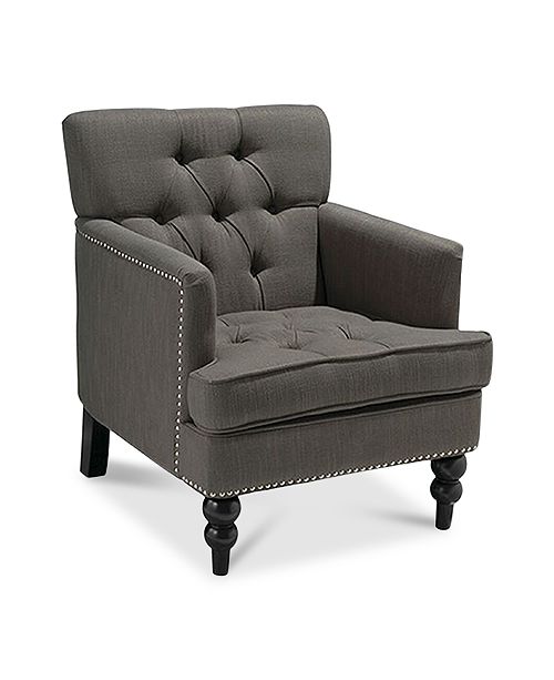 Noble House Talmon Club Chair, Quick Ship & Reviews Furniture Macy's