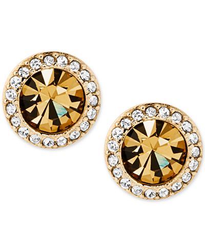 Michael Kors Stone and Pavé Stud Earrings