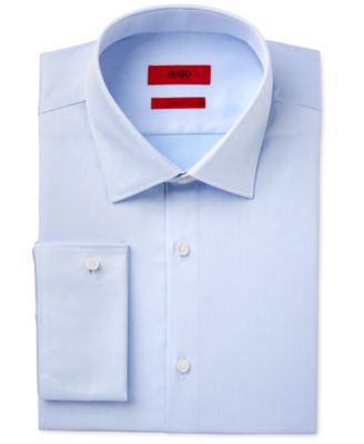 Hugo Boss HUGO Men's Slim-Fit Solid French Cuff Dress Shirt - Macy's