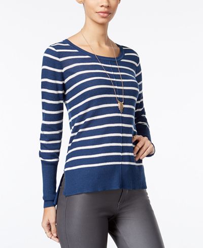 Hippie Rose Juniors' Striped Sweater