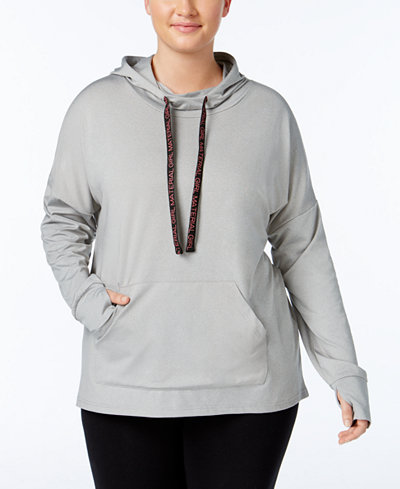 Material Girl Active Plus Size Pullover Hoodie, Only at Macy's
