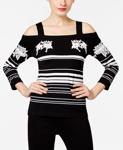 INC International Concepts Cold-Shoulder Sweater, Only at Macy's
