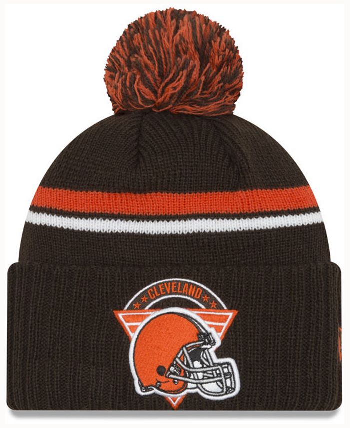 New Era Cleveland Browns Diamond Stacker Knit Hat - Macy's