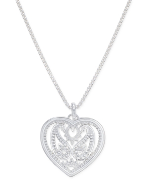 Thomas Sabo Filigree Heart Pendant Necklace in Sterling Silver