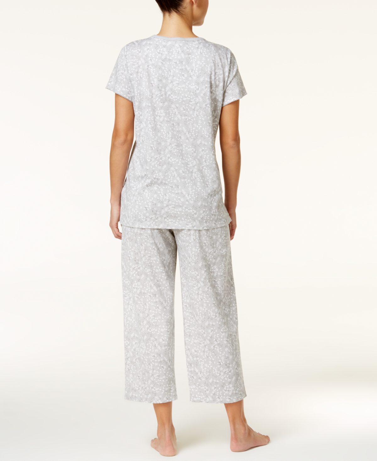 Charter Club Women's Cotton Capri 2pc Pajama Set, Created for Macy's