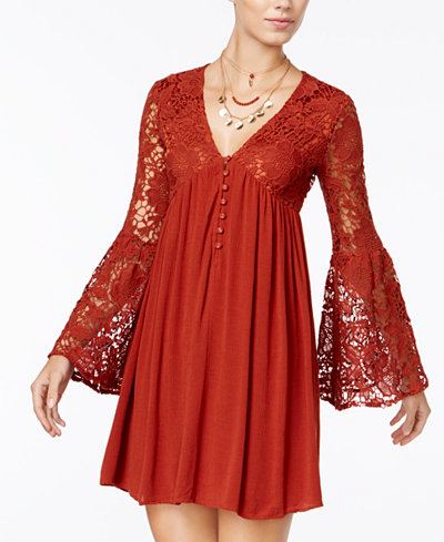 American Rag Bell-Sleeve Babydoll Dress, Only at Macy's