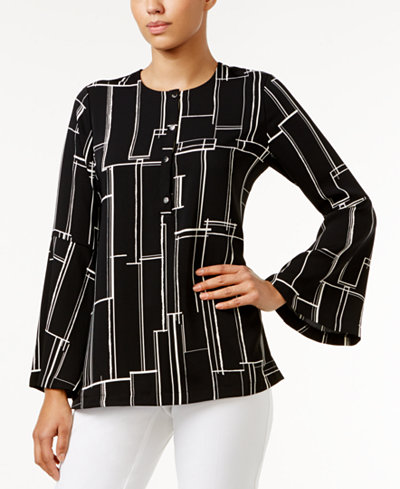 Alfani Bell-Sleeve Blouse, Only at Macy's