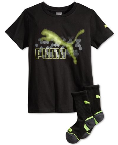 Puma 2-Pc. T-Shirt & Socks Set, Big Boys (8-20)