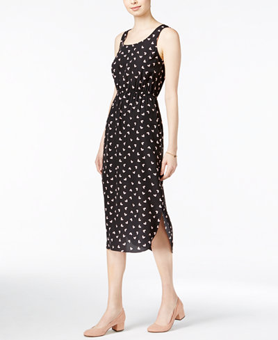 Maison Jules Printed Midi Dress, Only at Macy's