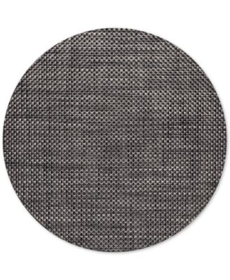 Basketweave Woven Vinyl Round Placemat
