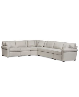 CLOSEOUT! Astra 5-Pc. "L" Shaped Fabric Sectional, Created for Macy's