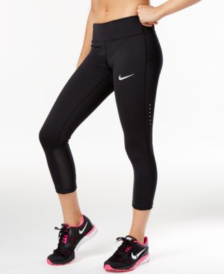 Nike Power Epic Run Compression Cropped Leggings - Macy's