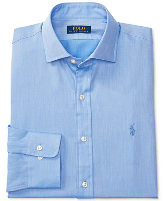 Polo Ralph Lauren Men's Estate Slim-Fit Solid Dress Shirt - Macy's