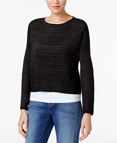 Eileen Fisher Silk-Linen-Blend Sweater