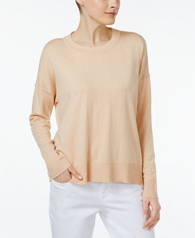 Eileen Fisher Organic Cotton-Cashmere Boxy Top