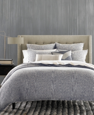 Hotel Collection Waffle Weave Chambray Full/Queen Duvet 
