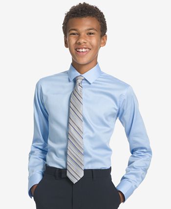 Calvin Klein - Big Boys Gemstone Striped Necktie