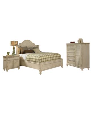 Furniture - Paula Deen Bedroom , Steel Magnolia California King 3 Piece Set (Bed, Chest and Nightstand)