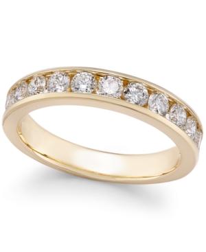 image of Diamond Channel-Set Band (1-1/2 ct. t.w.) in 14k Gold or White Gold