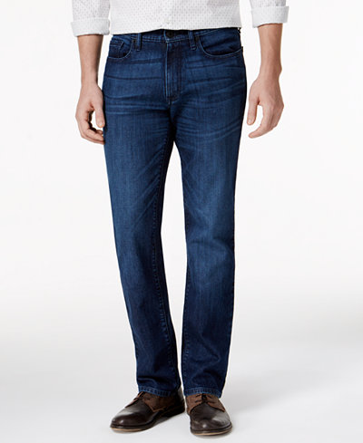 Kenneth Cole Reaction Men's Slim-Fit Dark Indigo Wash Jeans