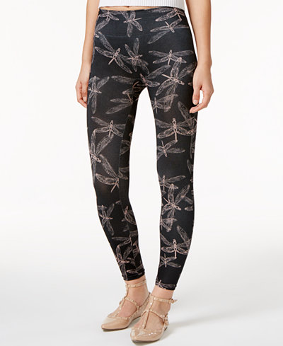 First Looks Women's Graphic Dragonfly Seamless Leggings