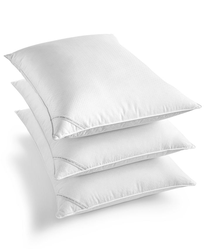 Calvin Klein Diamond-Grid Feather & Down Wrap Support Pillow Collection &  Reviews - Pillows - Bed & Bath - Macy's