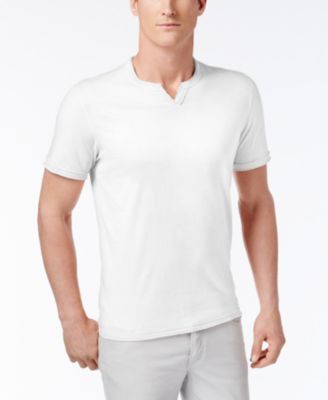 INC International Concepts - Men's Soft Touch Split-Neck T-Shirt