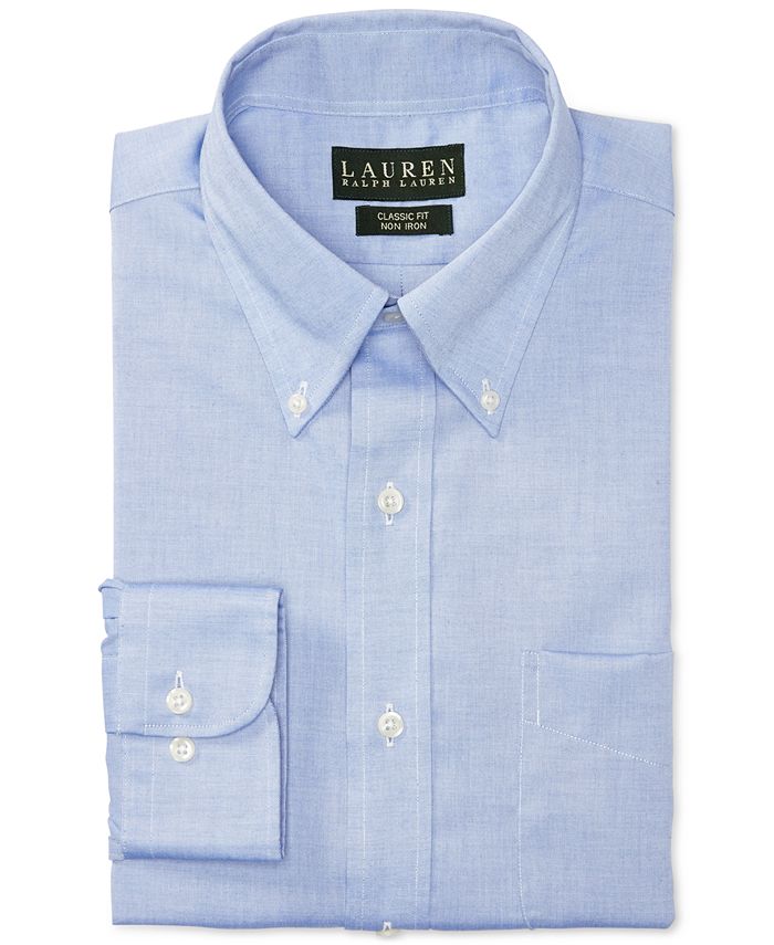 Lauren Ralph Lauren NonIron Pinpoint Dress Shirt Macy's