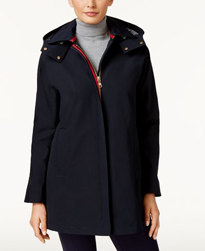 Vince Camuto Hooded Raincoat
